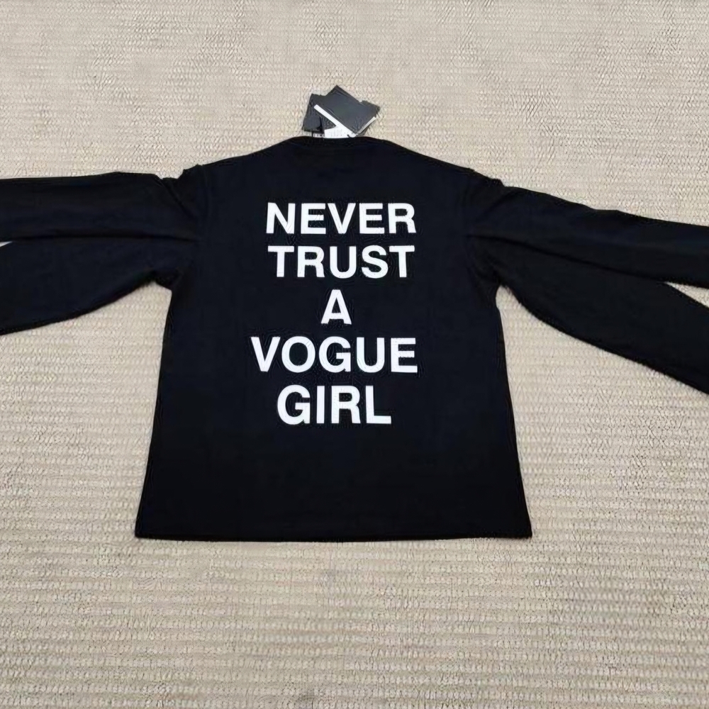 Hood Bv Air HBA Shirt 125 Voque Double Flap Sleeves. "Never Trust A Vogue Girl"